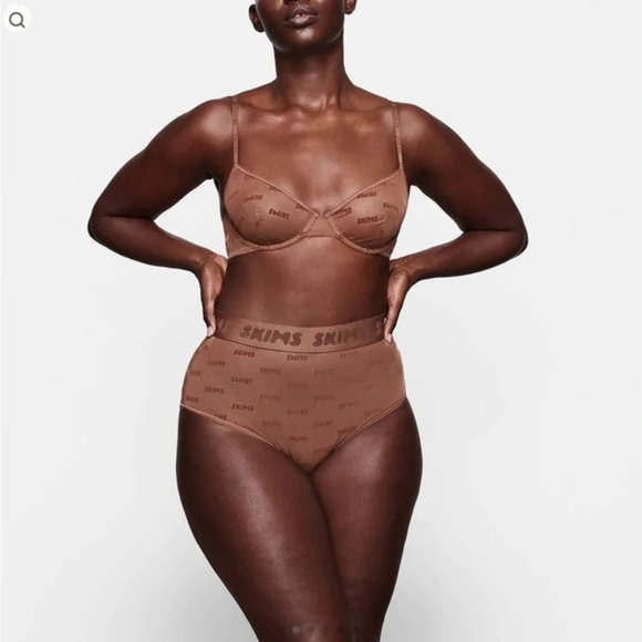 SKIMS after hours underwire Logo bras 42 C Jasper BR-UWR-1309 NWT - Picture 2 of 7